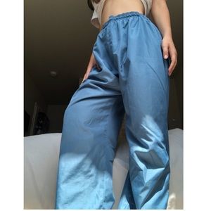 Blue Windbreaker Pants